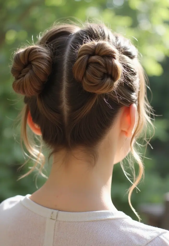 50 All Back and Base Hairstyles That Stay Timeless 10 50 All Back and Base Hairstyles That Stay Timeless - 10. Double Twist Bun