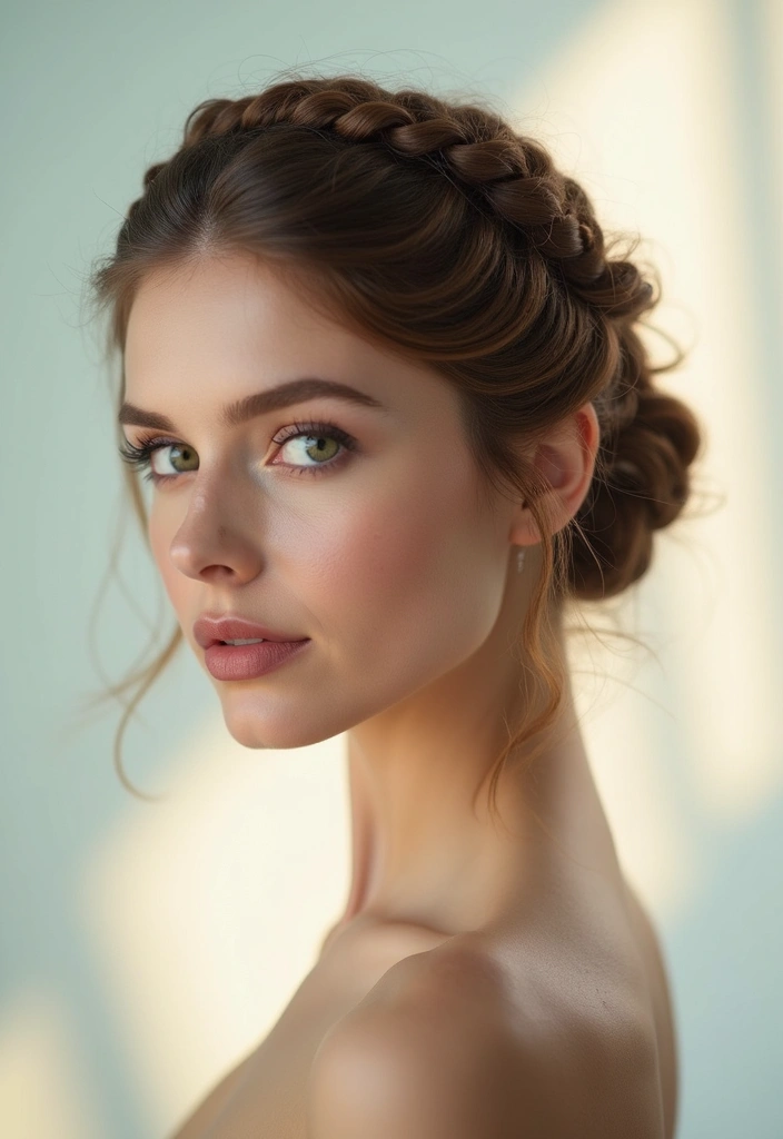 50 All Back and Base Hairstyles That Stay Timeless 14 50 All Back and Base Hairstyles That Stay Timeless - 14. Elegant Crown Braid