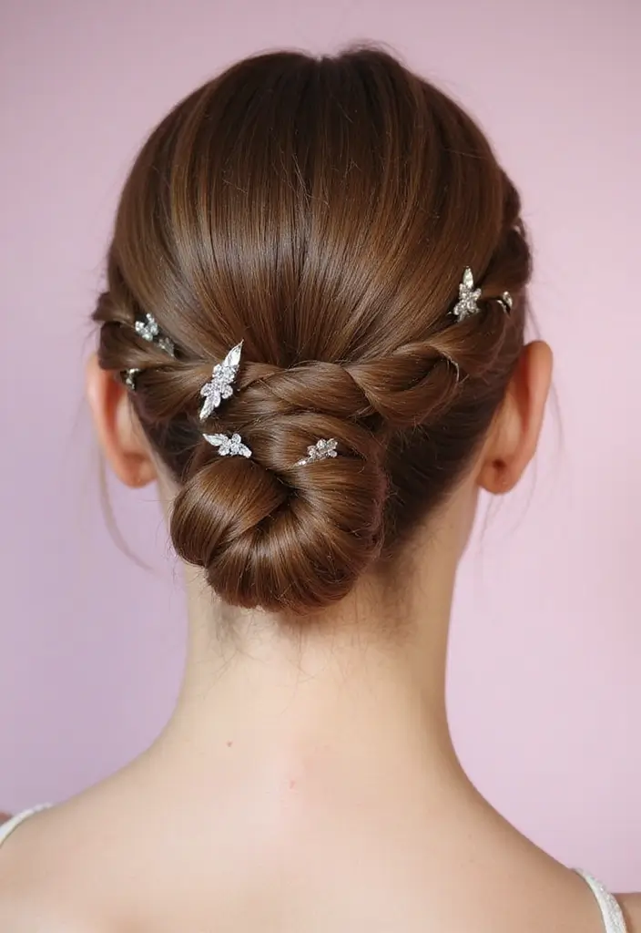 50 All Back and Base Hairstyles That Stay Timeless 3 50 All Back and Base Hairstyles That Stay Timeless - 3. Braided Low Bun