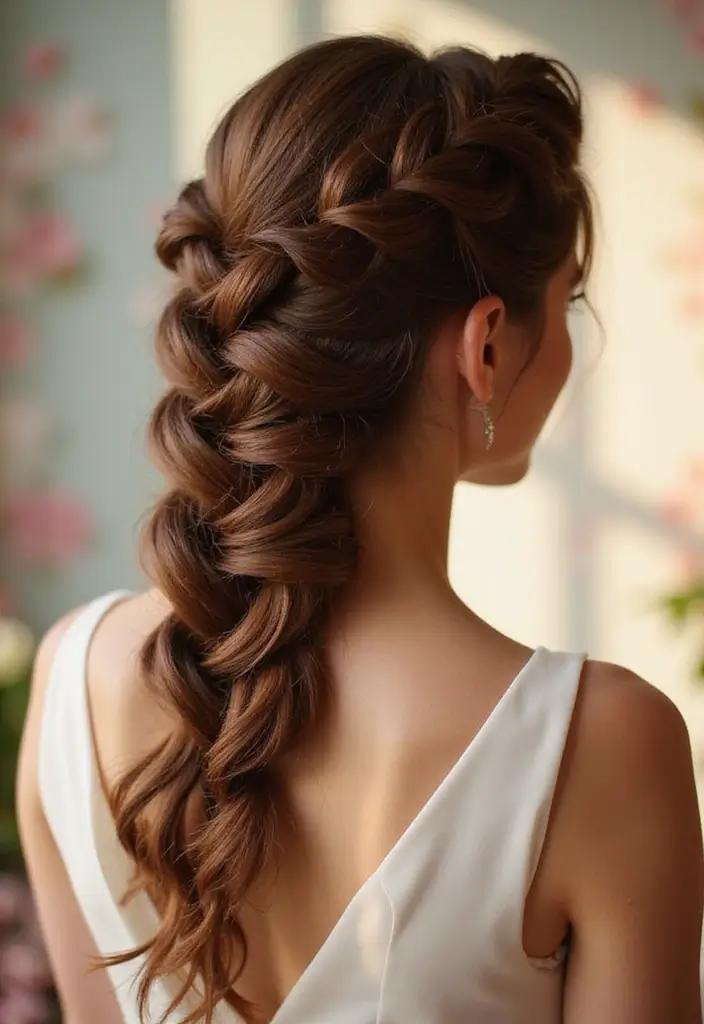 50 All Back and Base Hairstyles That Stay Timeless 34 50 All Back and Base Hairstyles That Stay Timeless - 33. Twisted Braid Updo