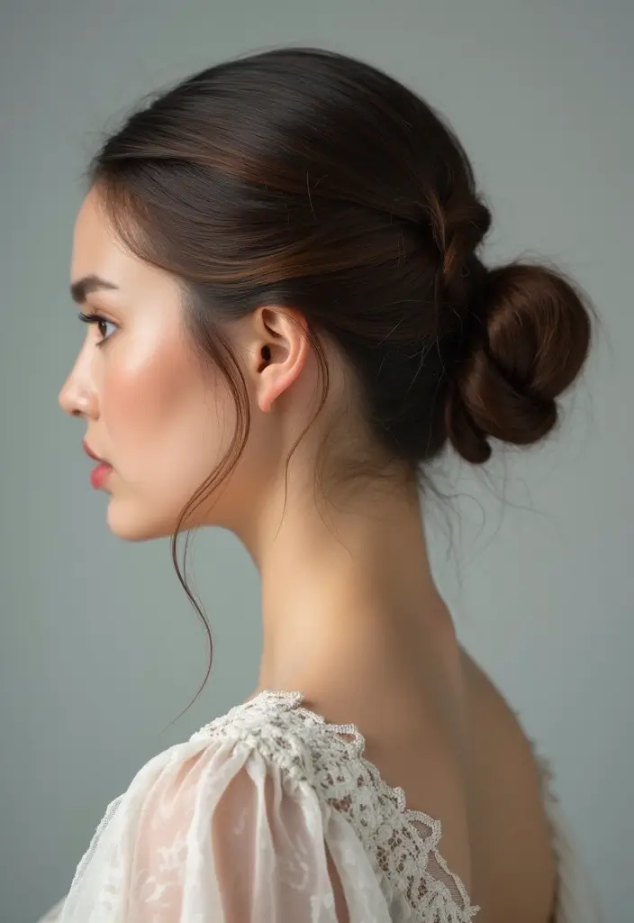 50 All Back and Base Hairstyles That Stay Timeless 39 50 All Back and Base Hairstyles That Stay Timeless - 38. Twisted Side Bun