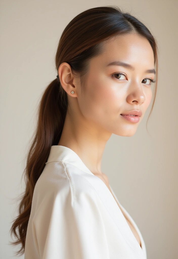 50 All Back and Base Hairstyles That Stay Timeless 40 50 All Back and Base Hairstyles That Stay Timeless - 39. Simple Side Ponytail