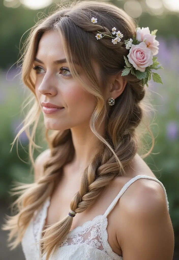 50 All Back and Base Hairstyles That Stay Timeless 4 50 All Back and Base Hairstyles That Stay Timeless - 4. Elegant Side Braid