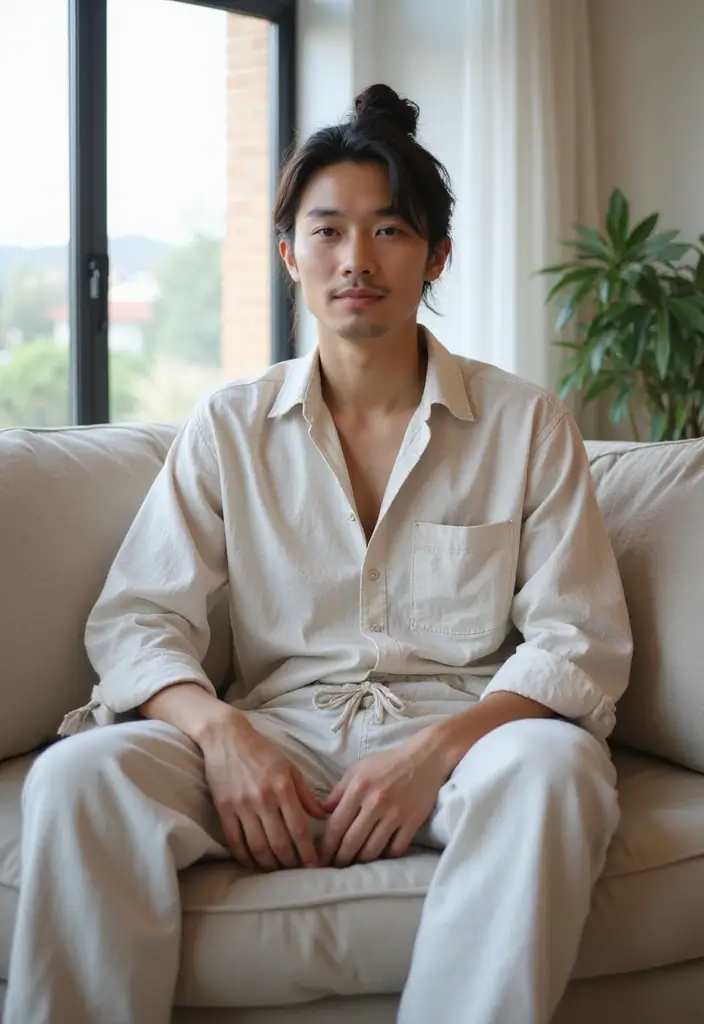50 Asian Men Messy Hairstyle Ideas That Look Effortless 7 50 Asian Men Messy Hairstyle Ideas That Look Effortless - 7. Messy Bun