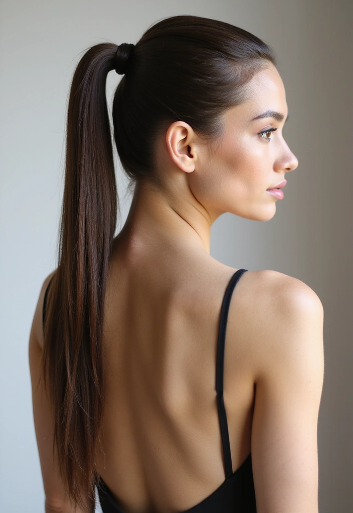50 Beautiful Hairstyles for Natural Hair You’ll Love - 18. Sleek Ponytail