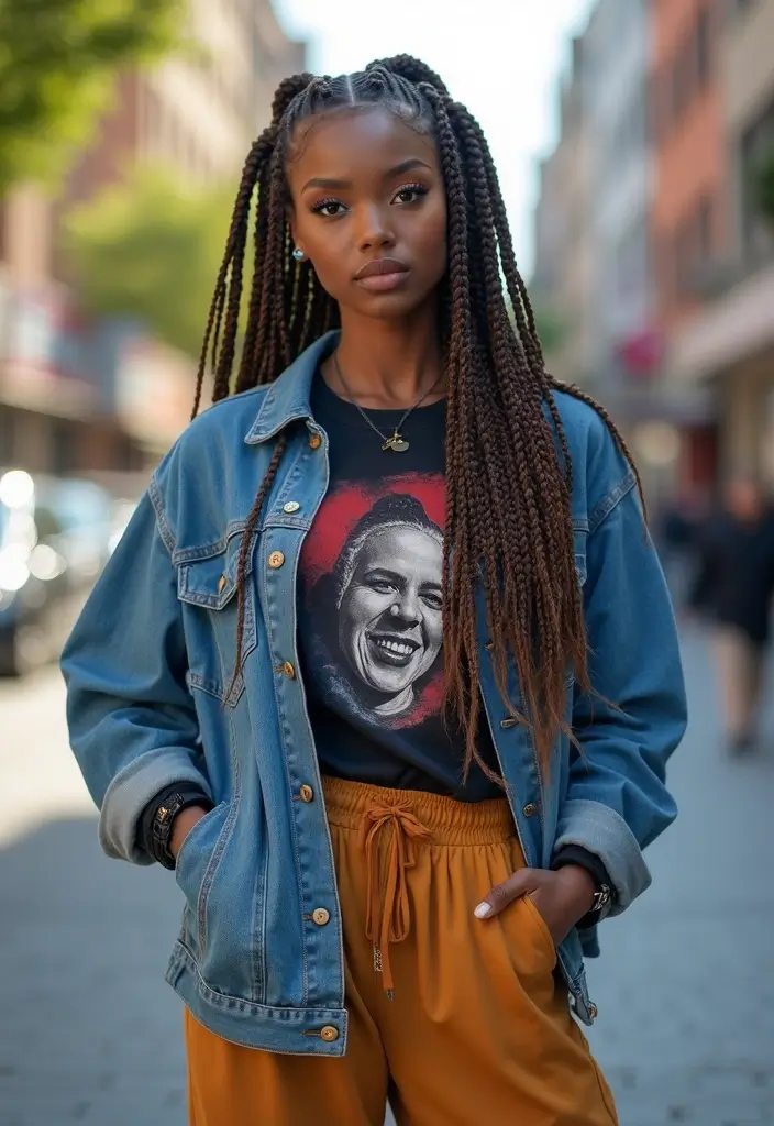 50 Beautiful Hairstyles for Natural Hair You’ll Love - 2. Box Braids