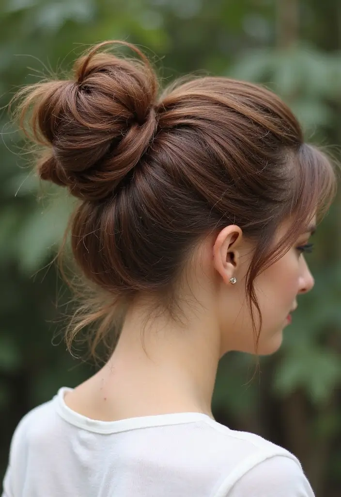 50 Beautiful Hairstyles for Natural Hair You’ll Love - 22. Knotted Bun