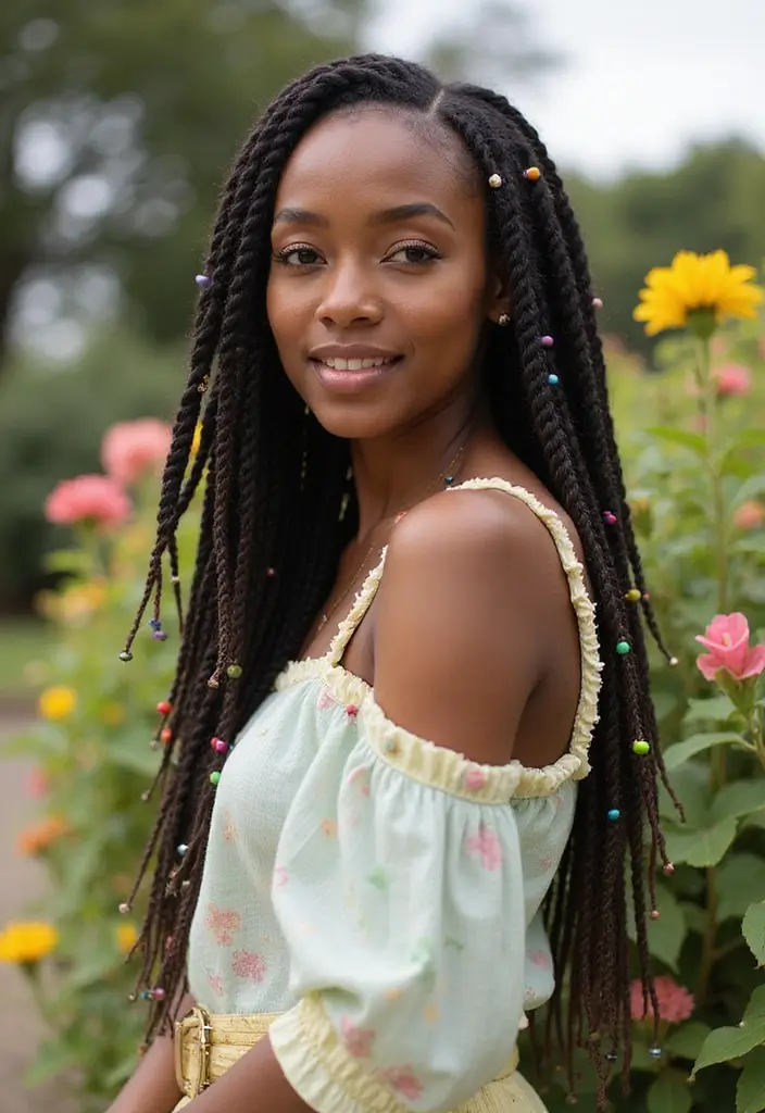 50 Beautiful Hairstyles for Natural Hair You’ll Love - 3. Senegalese Twists