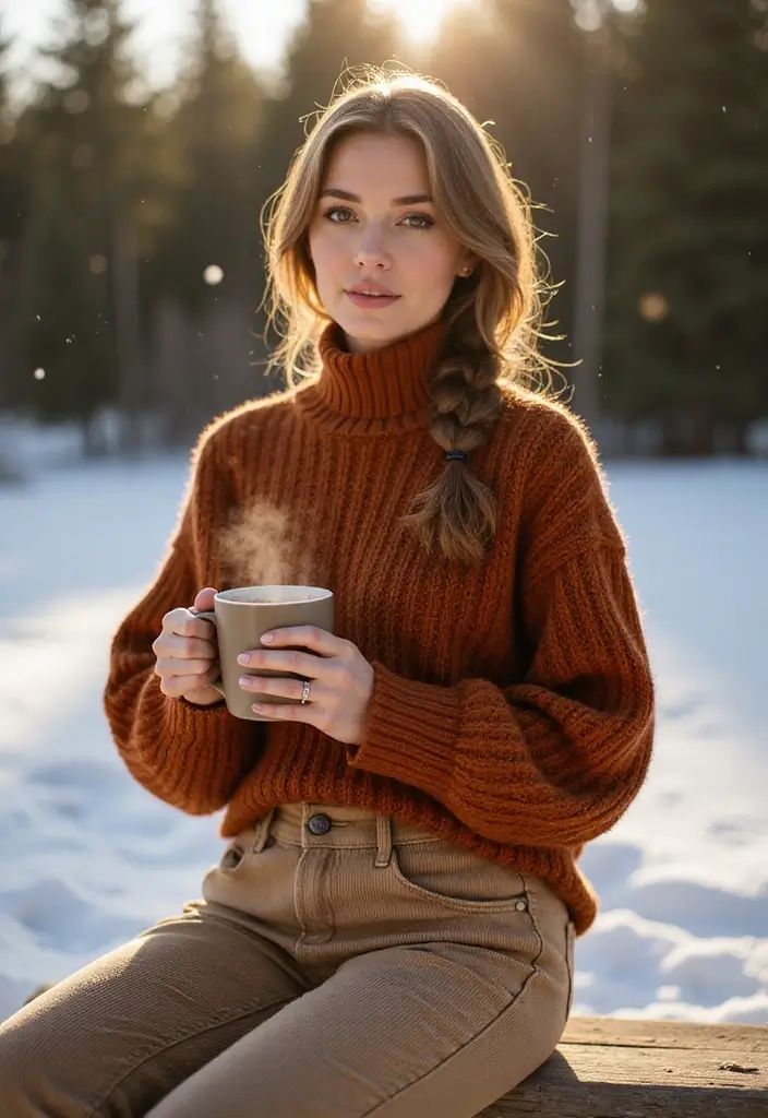 50 Beautiful Winter Hair Color Ideas to Warm Up Your Season - 15. Warm Maple Brown