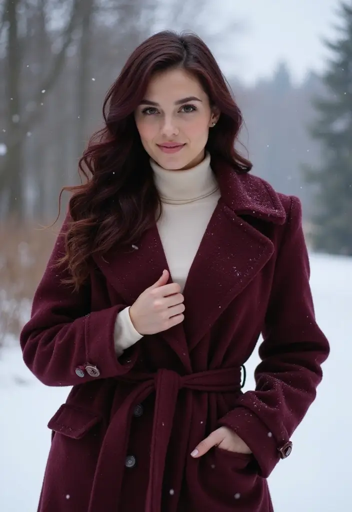 50 Beautiful Winter Hair Color Ideas to Warm Up Your Season - 20. Deep Plum