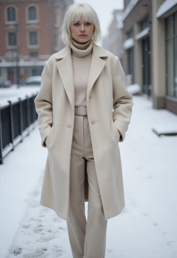 50 Beautiful Winter Hair Color Ideas to Warm Up Your Season - 22. Pure White