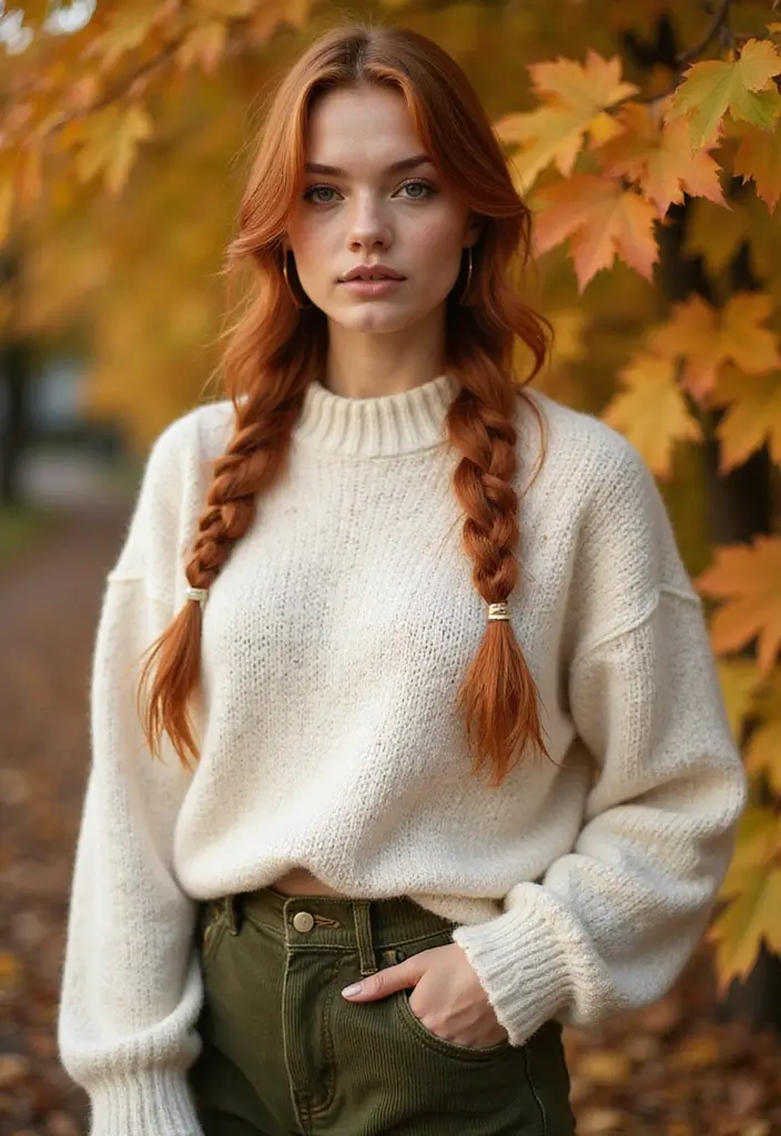 50 Beautiful Winter Hair Color Ideas to Warm Up Your Season - 35. Rustic Copper