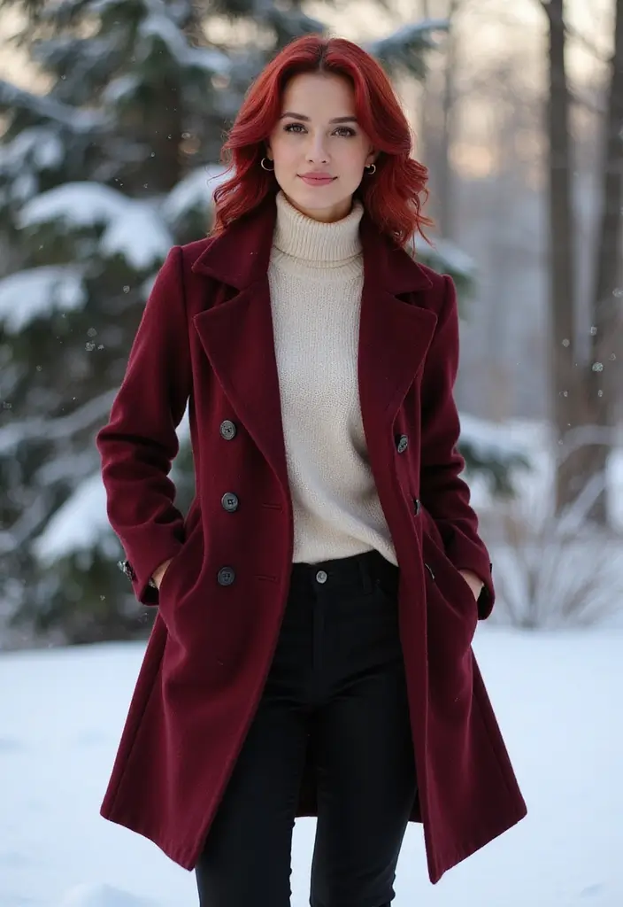 50 Beautiful Winter Hair Color Ideas to Warm Up Your Season - 36. Bright Maroon