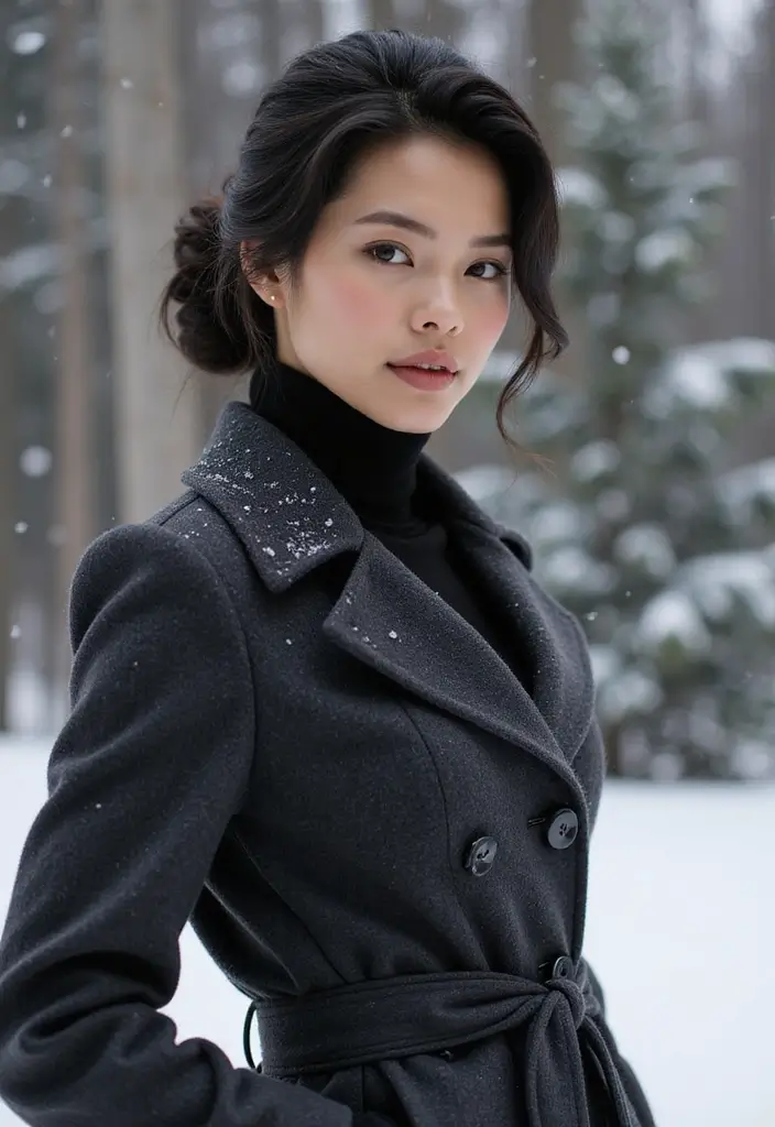 50 Beautiful Winter Hair Color Ideas to Warm Up Your Season - 44. Classic Black