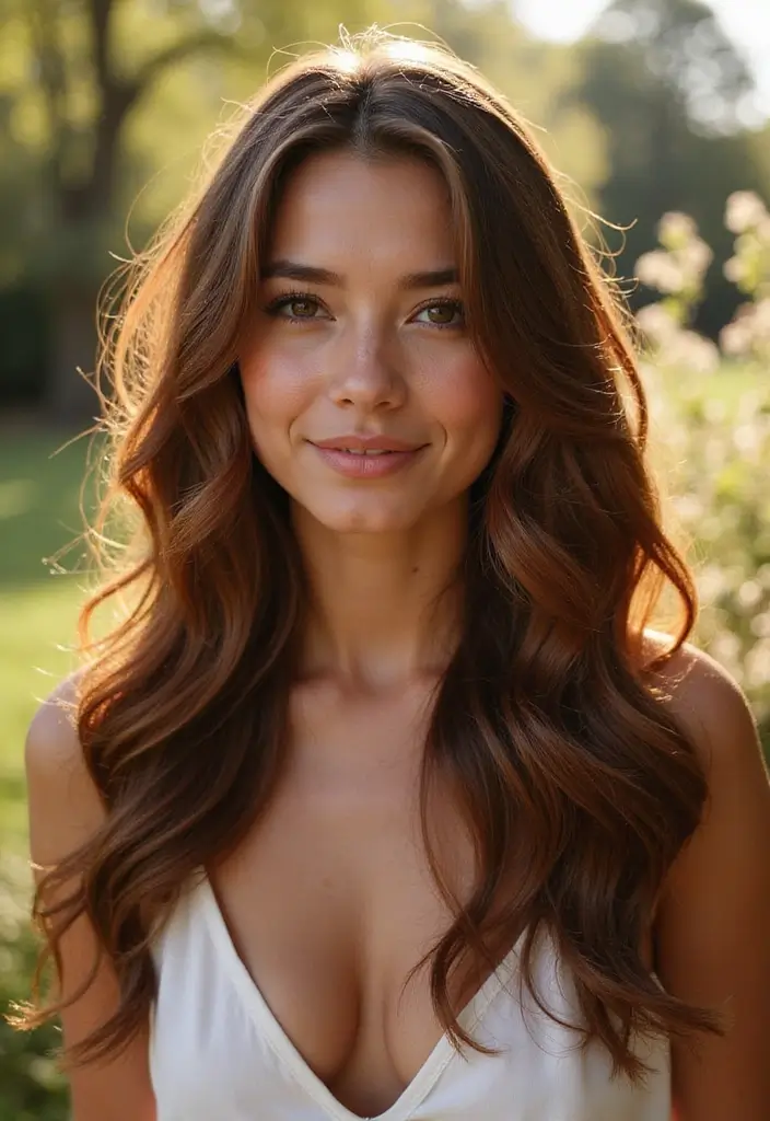 50 Best Hair Color Ideas for Brown Eyes That Pop - 11. Classic Honey Brown