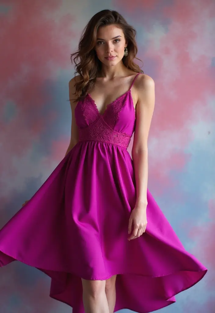 50 Best Hair Color Ideas for Brown Eyes That Pop - 30. Bold Magenta