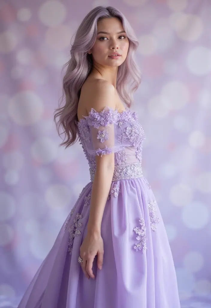 50 Best Hair Color Ideas for Brown Eyes That Pop - 41. Frosted Lavender