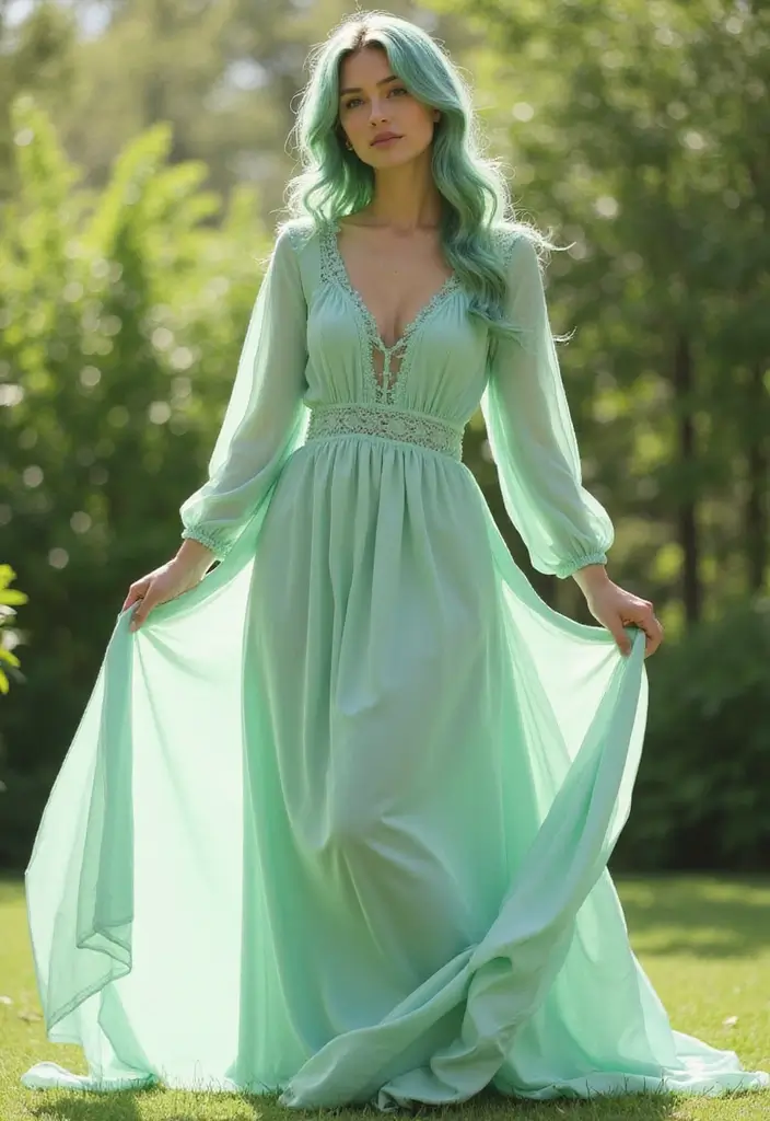 50 Best Hair Color Ideas for Brown Eyes That Pop - 47. Mint Green