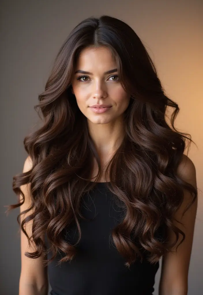 50 Brown Hair Color Ideas with Highlights That Add Dimension 13 50 Brown Hair Color Ideas with Highlights That Add Dimension - 13. Deep Chocolate with Soft Honey Highlights