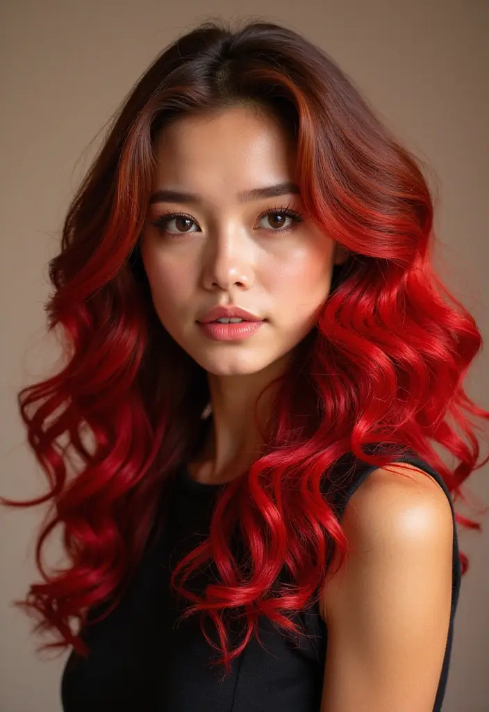 50 Brown Hair Color Ideas with Highlights That Add Dimension 17 50 Brown Hair Color Ideas with Highlights That Add Dimension - 17. Chestnut with Bold Red Highlights