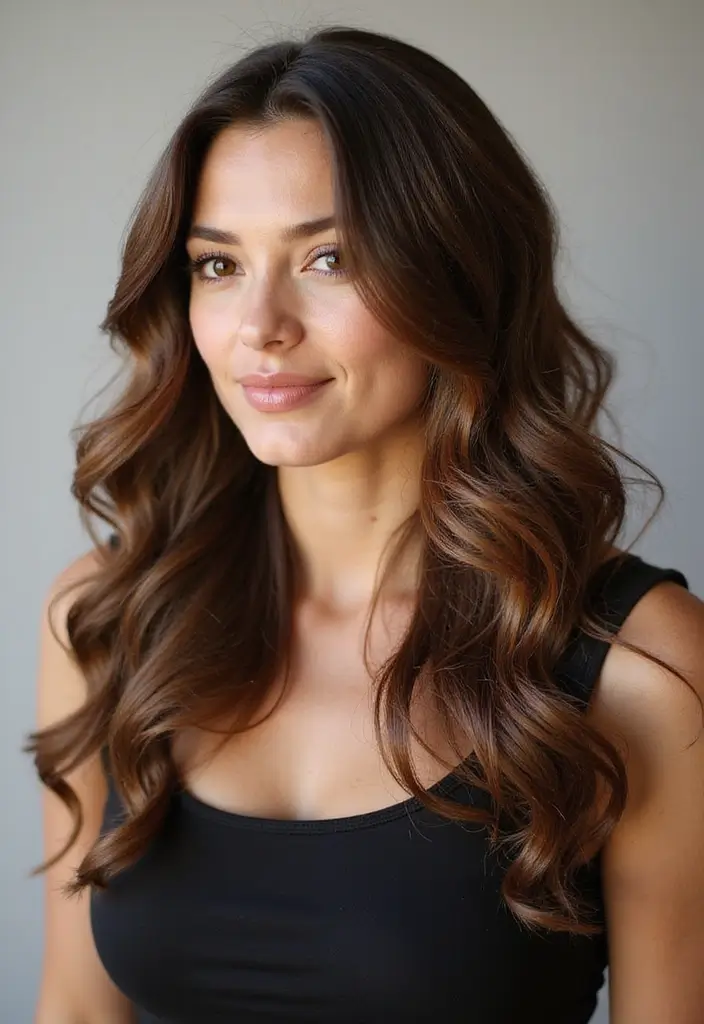 50 Brown Hair Color Ideas with Highlights That Add Dimension 23 50 Brown Hair Color Ideas with Highlights That Add Dimension - 22. Warm Brown with Honeycomb Highlights