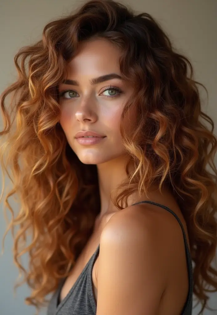 50 Brown Hair Color Ideas with Highlights That Add Dimension 35 50 Brown Hair Color Ideas with Highlights That Add Dimension - 34. Warm Chestnut with Golden Highlights