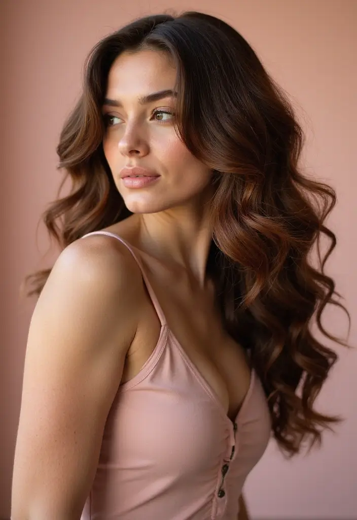 50 Brown Hair Color Ideas with Highlights That Add Dimension 49 50 Brown Hair Color Ideas with Highlights That Add Dimension - 48. Rich Brown with Chestnut Highlights