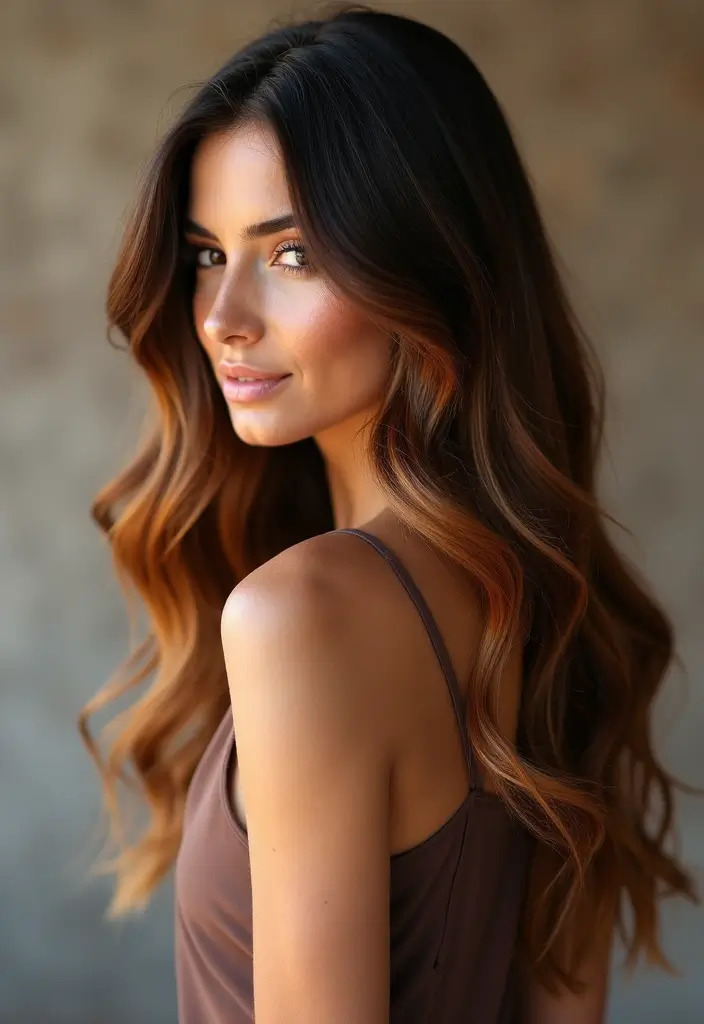 50 Brown Hair with Color Ideas for a Fresh Upgrade - 3. Chocolate Ombre for a Rich Contrast