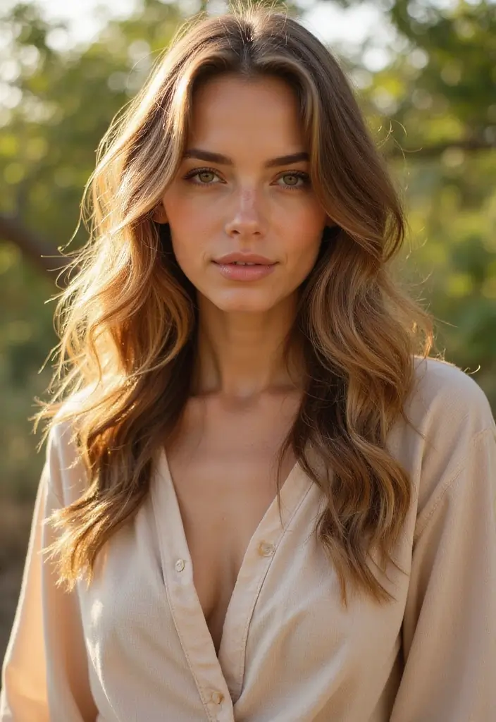 50 Brown Hair with Color Ideas for a Fresh Upgrade - 4. Honey Blonde Highlights for Brightness