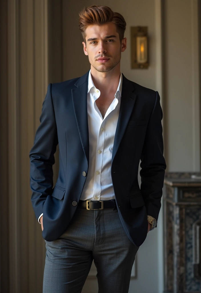 50 Cool Hair Color Ideas for Men Who Want a Fresh Look - 15. Rose Gold Pompadour