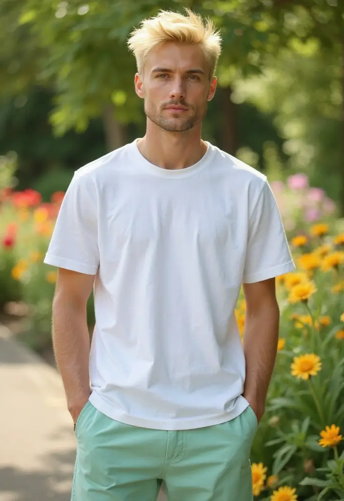 50 Cool Hair Color Ideas for Men Who Want a Fresh Look - 30. Pale Yellow Short Quiff