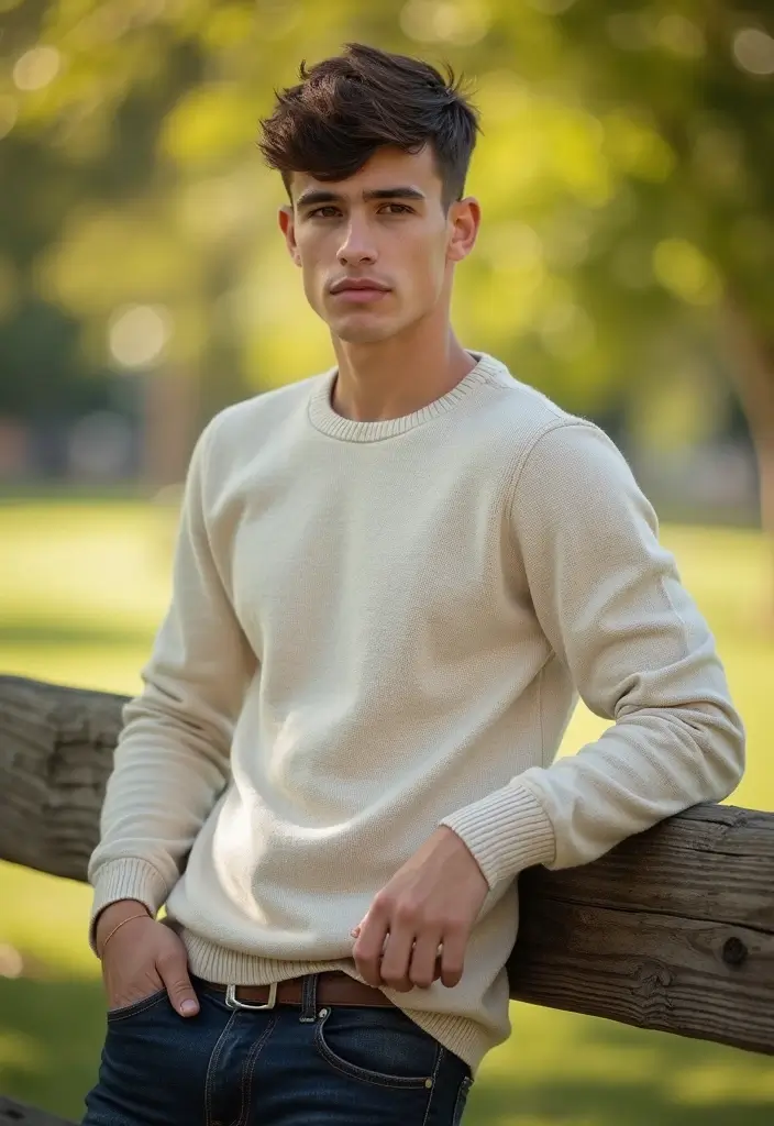 50 Cool Hair Color Ideas for Men Who Want a Fresh Look - 31. Rich Chocolate Brown Textured Crop