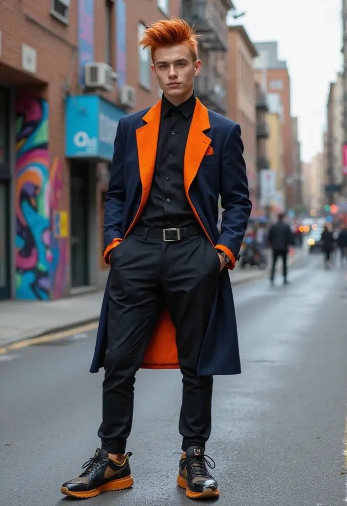 50 Cool Hair Color Ideas for Men Who Want a Fresh Look - 43. Strong Copper Mohawk