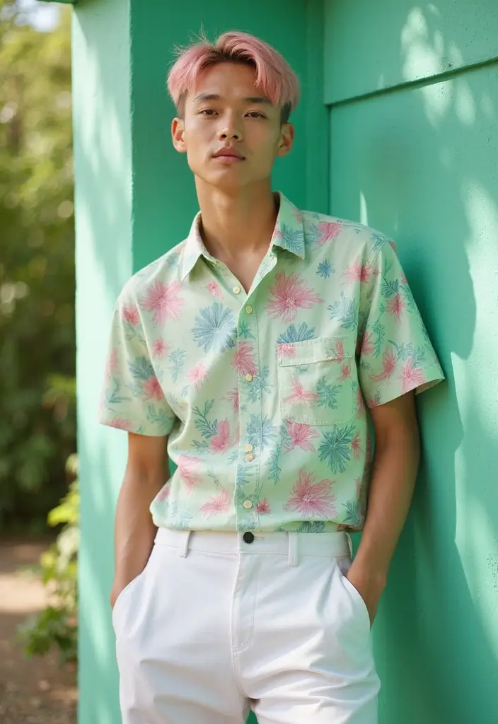 50 Cool Hair Color Ideas for Men Who Want a Fresh Look - 8. Soft Pastel Pink Crop