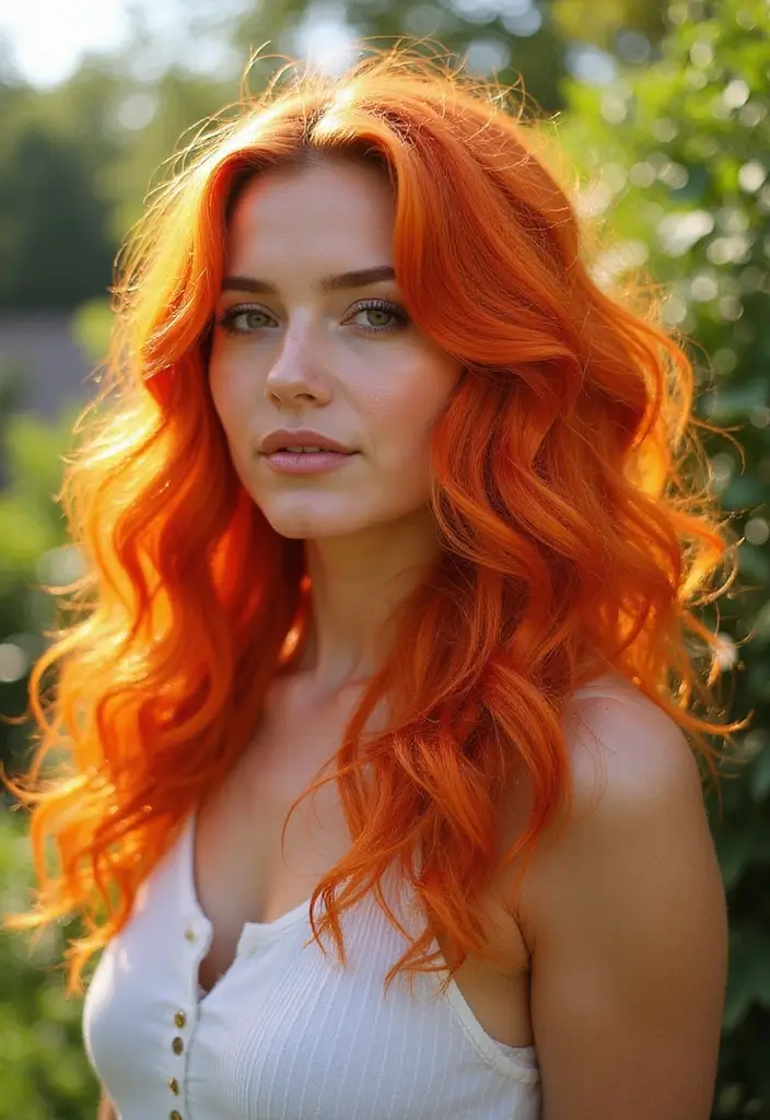 50 Curly Hair Color Ideas That Make Your Curls Pop - 12. Sun-kissed Orange Curls