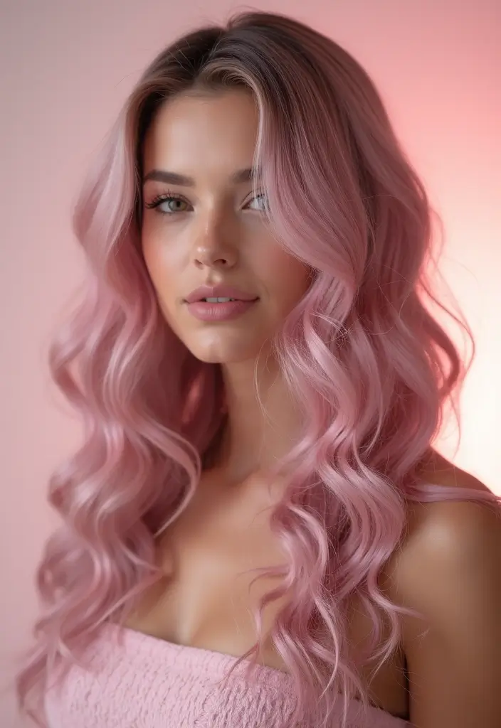 50 Curly Hair Color Ideas That Make Your Curls Pop - 16. Ashy Pink Curls