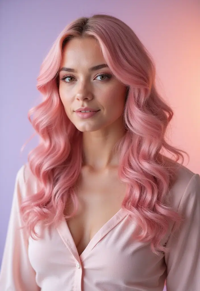 50 Curly Hair Color Ideas That Make Your Curls Pop - 4. Blush Pink Curls