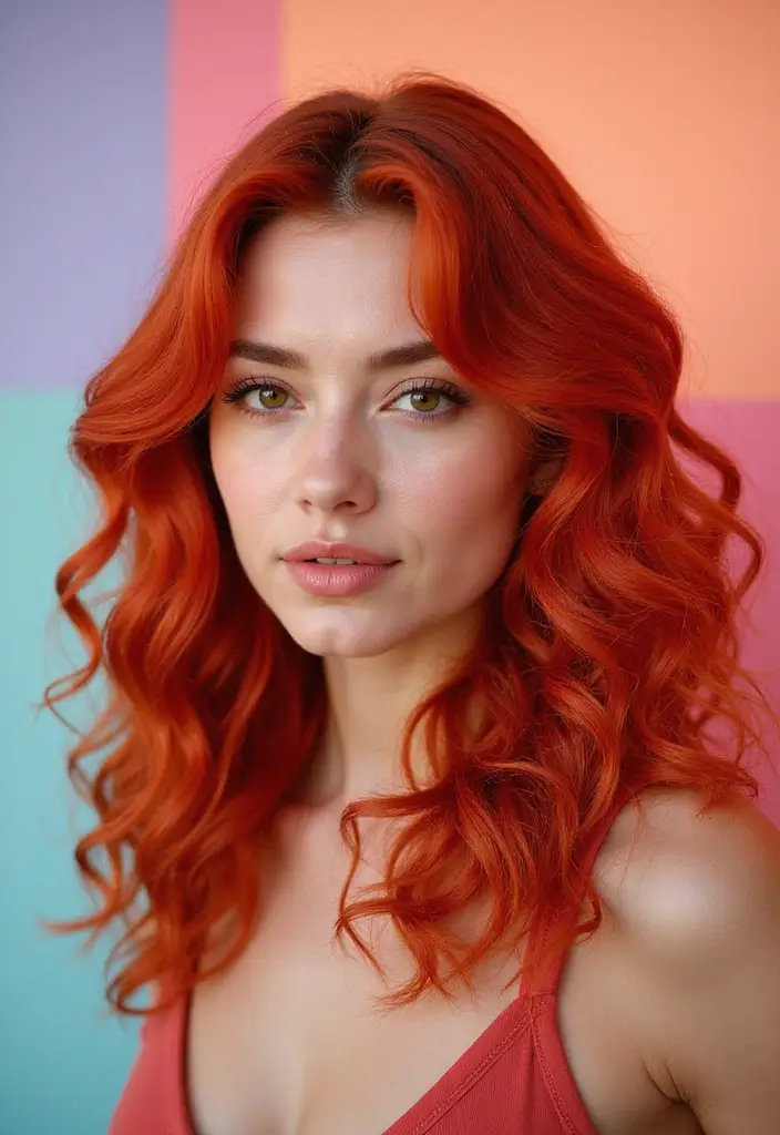 50 Curly Hair Color Ideas That Make Your Curls Pop - 42. Candy Apple Red Curls