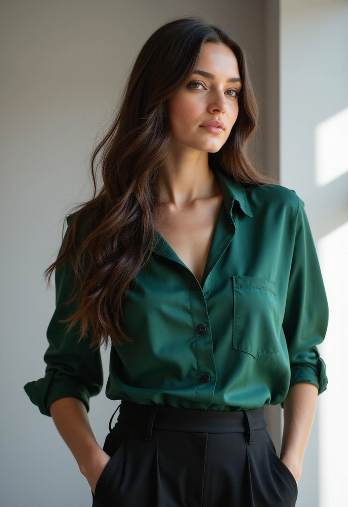 50 Dark Brunette Hair Color Ideas That Feel Rich and Elegant - 19. Classic Dark Brown