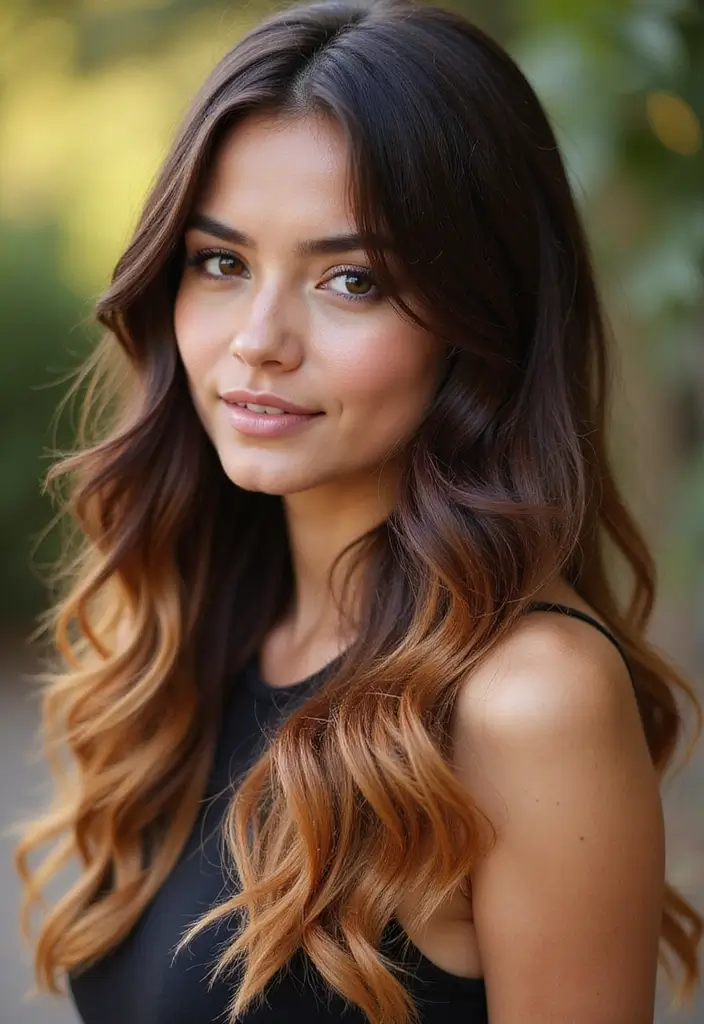 50 Dark Brunette Hair Color Ideas That Feel Rich and Elegant - 29. Rich Brunette Ombre