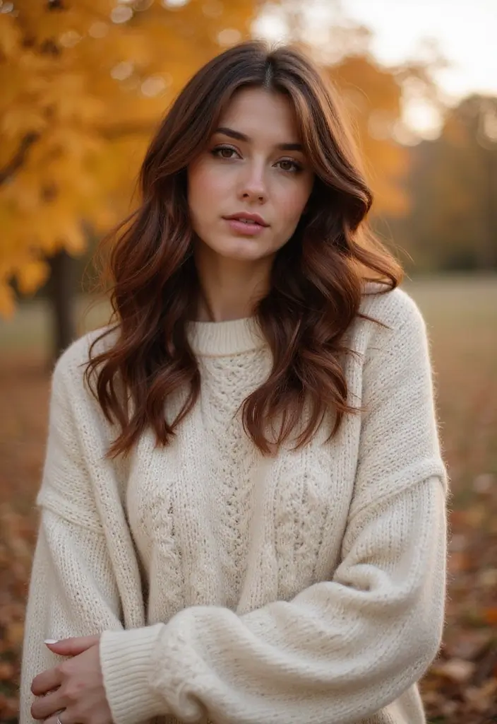50 Dark Brunette Hair Color Ideas That Feel Rich and Elegant - 42. Dark Cinnamon