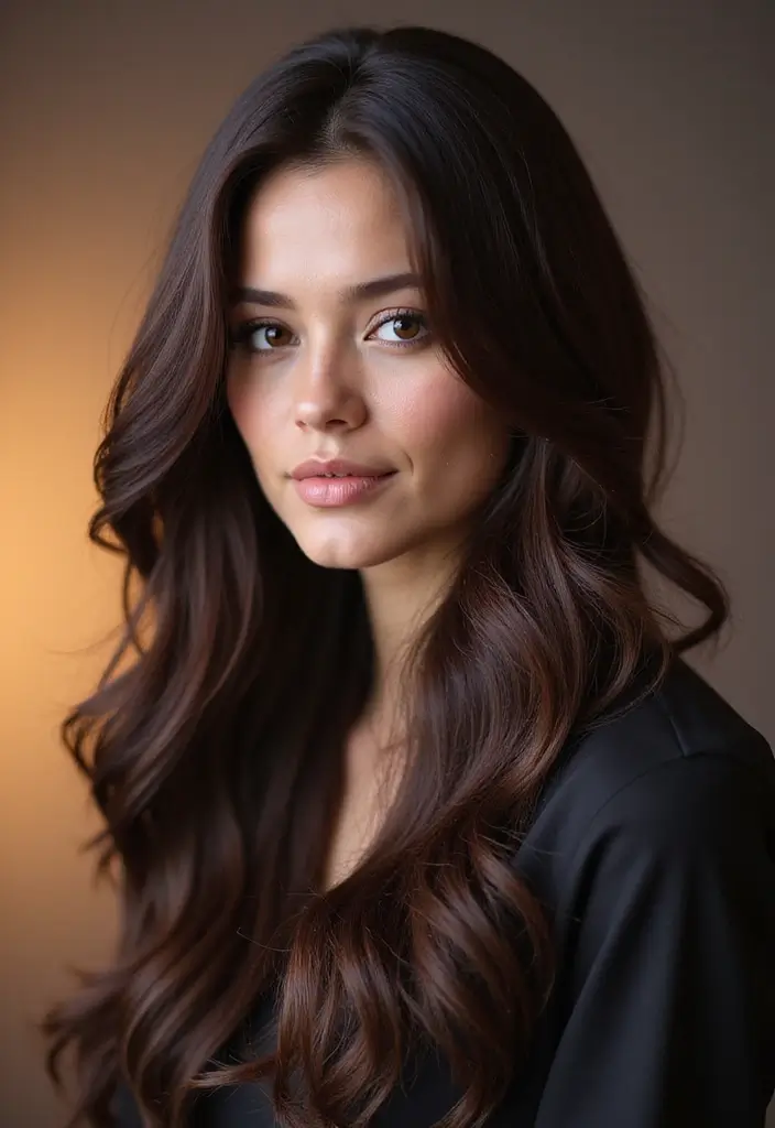 50 Dark Brunette Hair Color Ideas That Feel Rich and Elegant - 47. Rich Indigo Brown