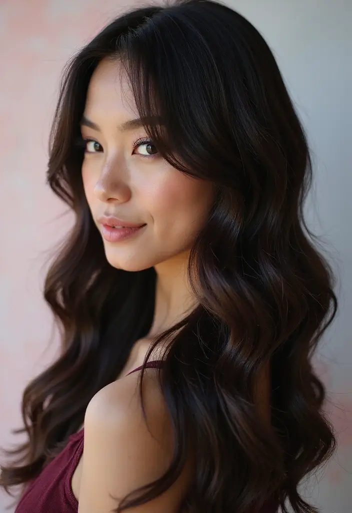 50 Dark Brunette Hair Color Ideas That Feel Rich and Elegant - 8. Soft Black Brown