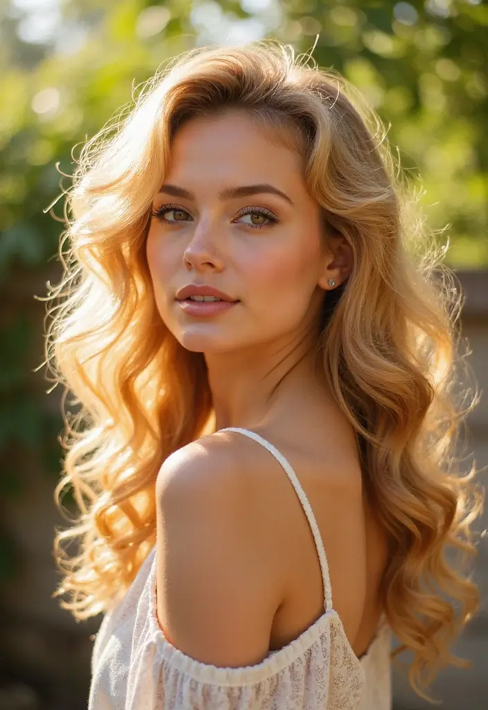 50 Darker Blonde Hair Color Ideas That Feel Elegant - 25. Sun-Kissed Golden Blonde