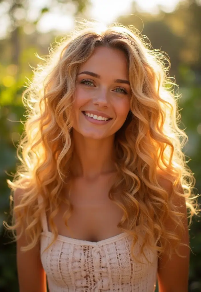 50 Darker Blonde Hair Color Ideas That Feel Elegant - 40. Sunset Blonde
