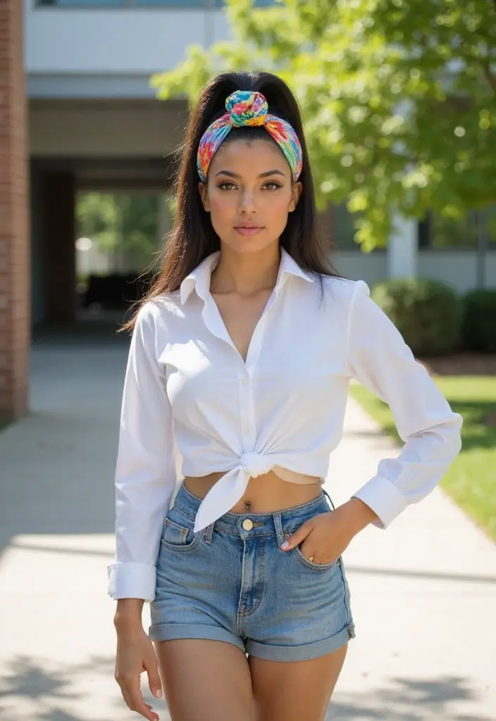 50 Easy Hairstyle Ideas for School Girls 1 50 Easy Hairstyle Ideas for School Girls - 1. Classic High Ponytail