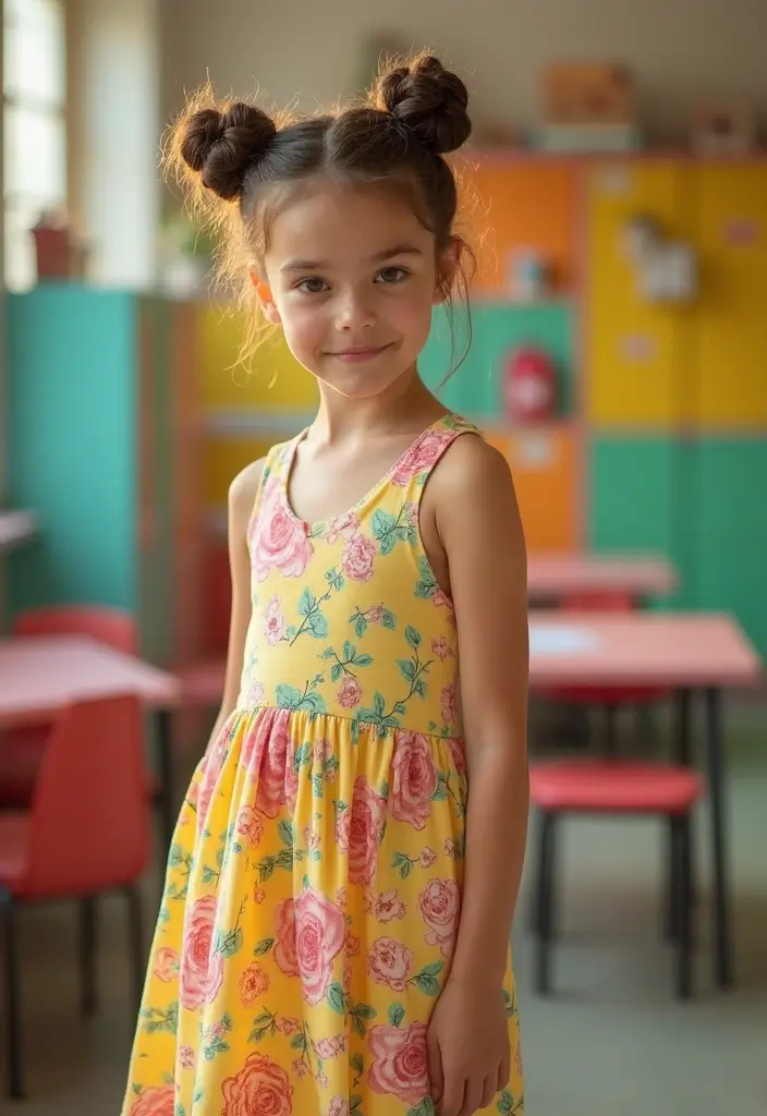 50 Easy Hairstyle Ideas for School Girls 24 50 Easy Hairstyle Ideas for School Girls - 24. Easy Twisted Buns