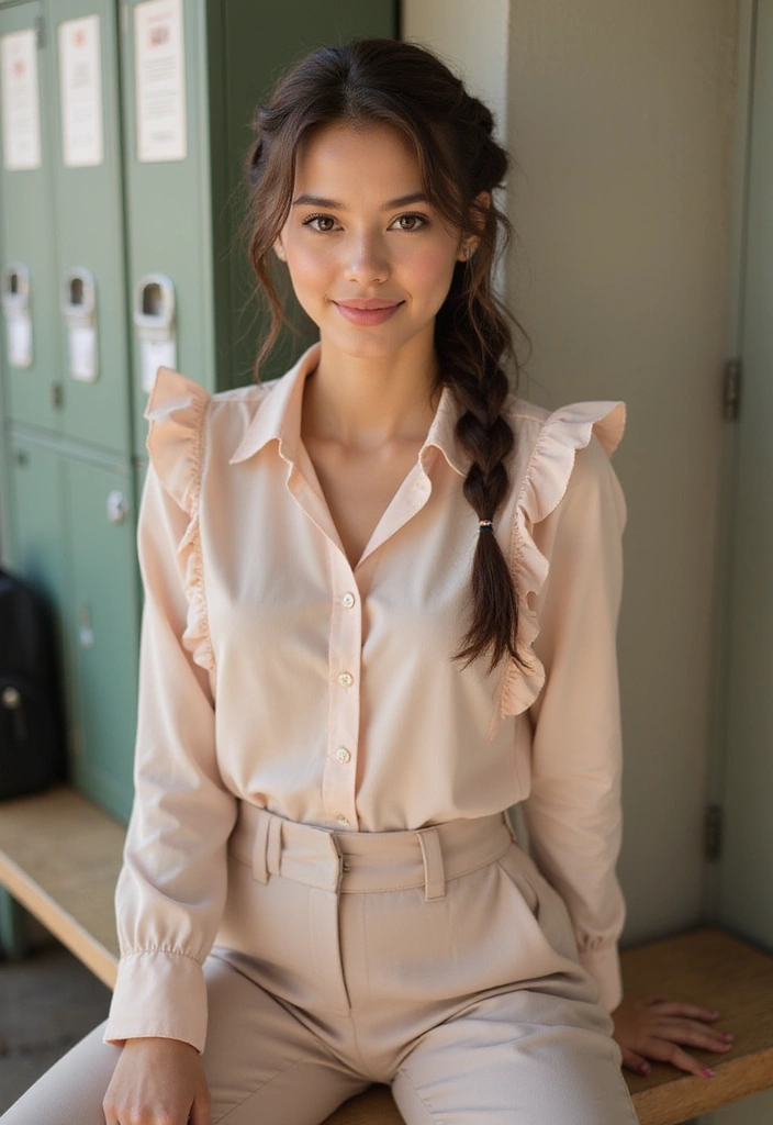 50 Easy Hairstyle Ideas for School Girls 32 50 Easy Hairstyle Ideas for School Girls - 32. Half-Up Braid Crown