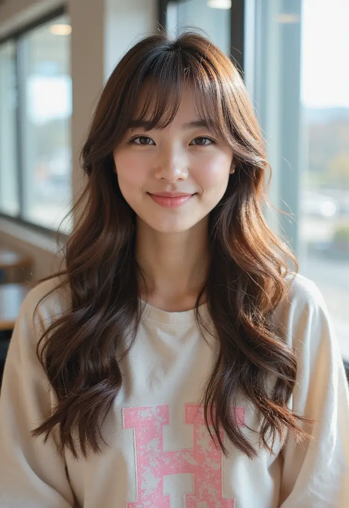 50 Easy Hairstyle Ideas for School Girls 41 50 Easy Hairstyle Ideas for School Girls - 41. Cute Clip-in Bangs