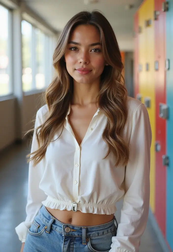 50 Easy Hairstyle Ideas for School Girls 46 50 Easy Hairstyle Ideas for School Girls - 46. Quick Flip and Tuck